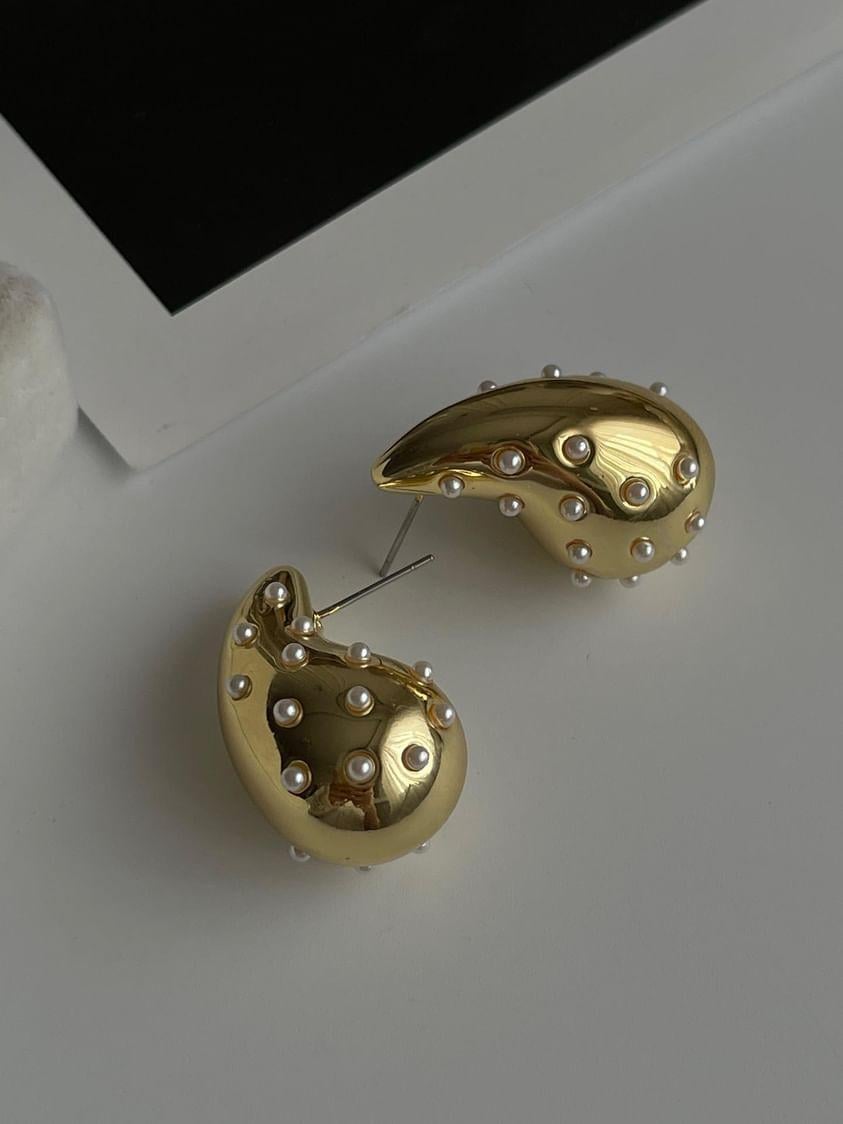 Damla İncili Küpe (3 Cm)