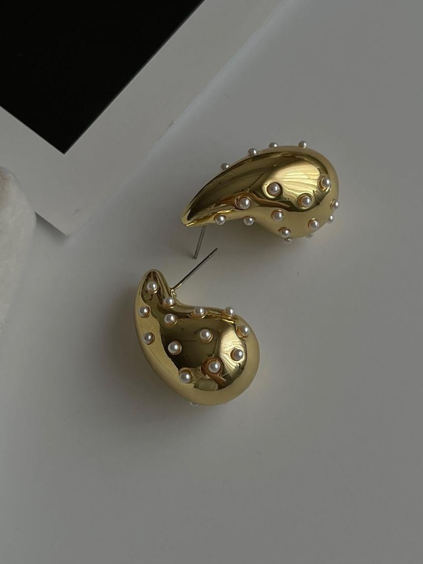 Damla İncili Küpe (3 Cm)
