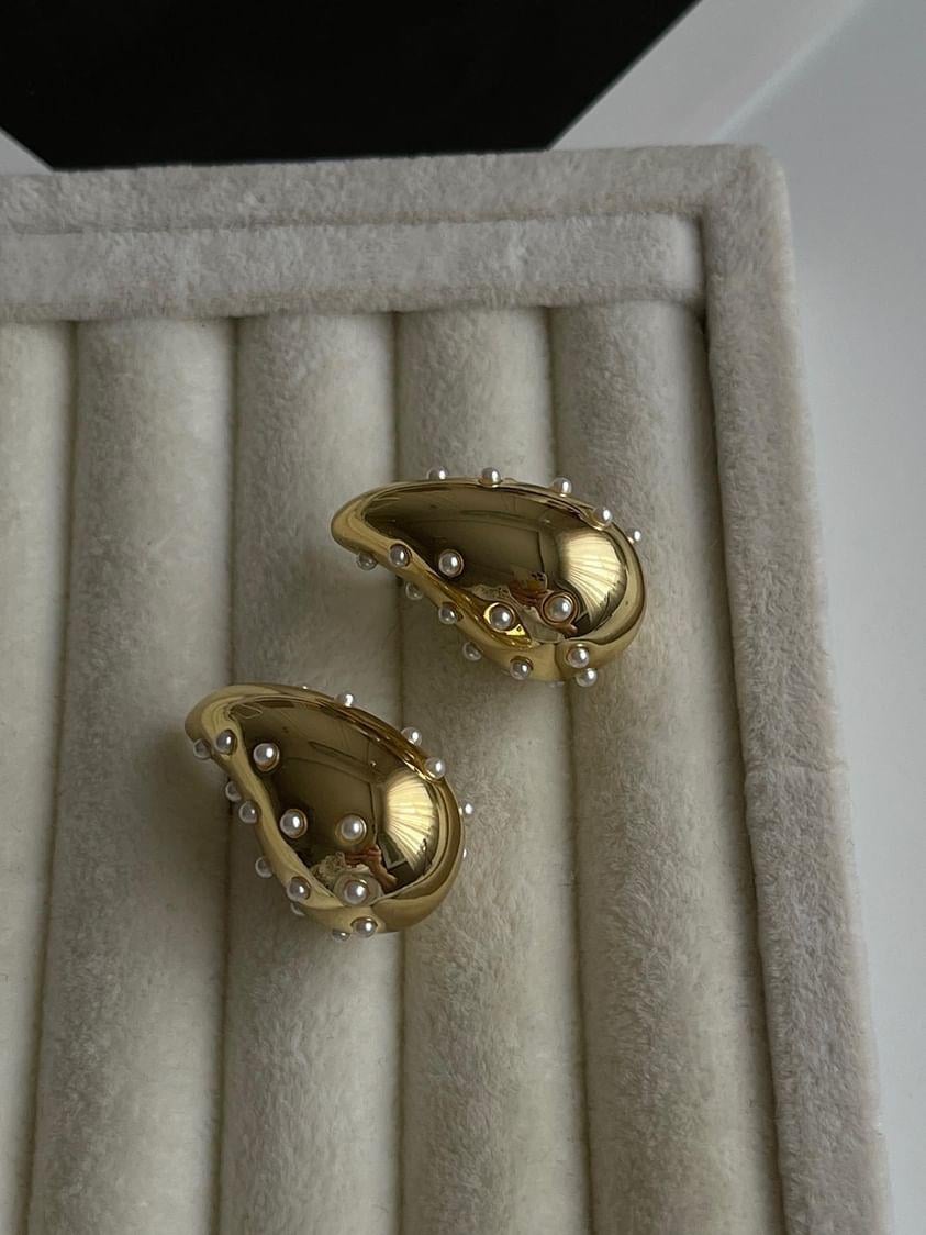 Damla İncili Küpe (3 Cm)