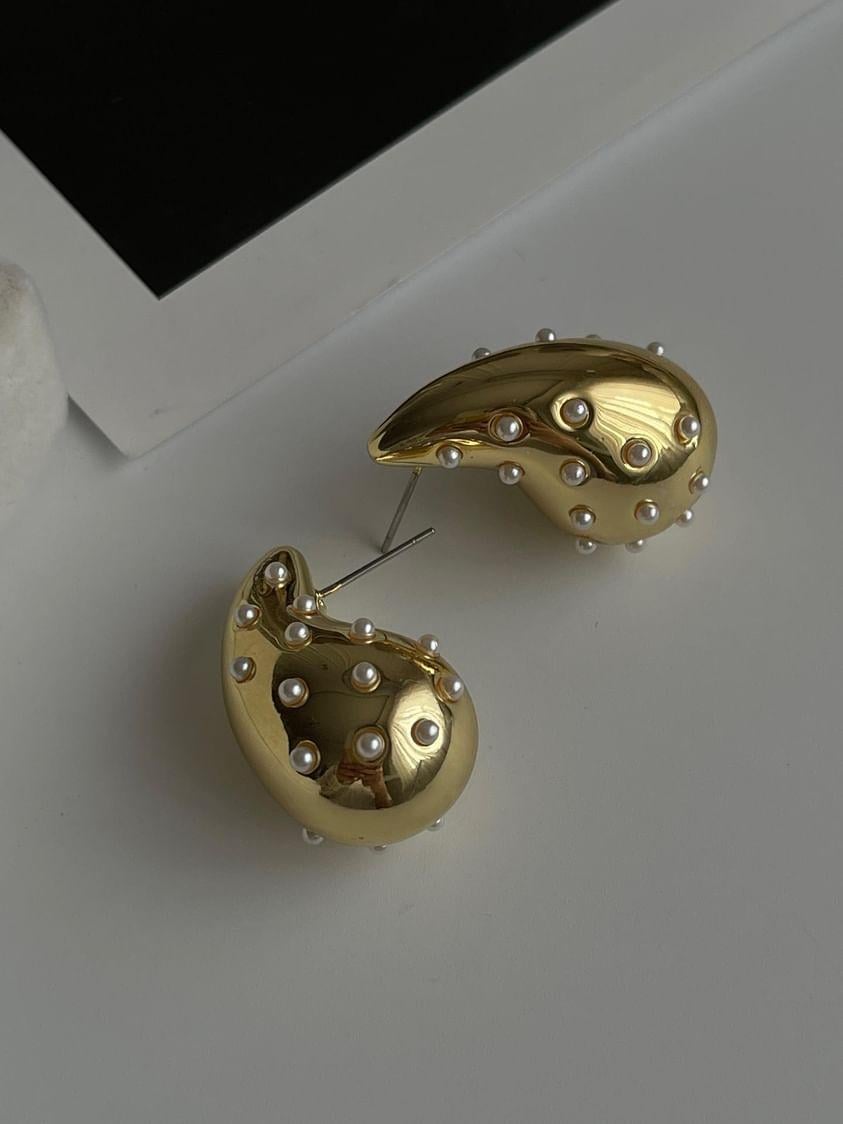 Damla İncili Küpe (3 Cm)