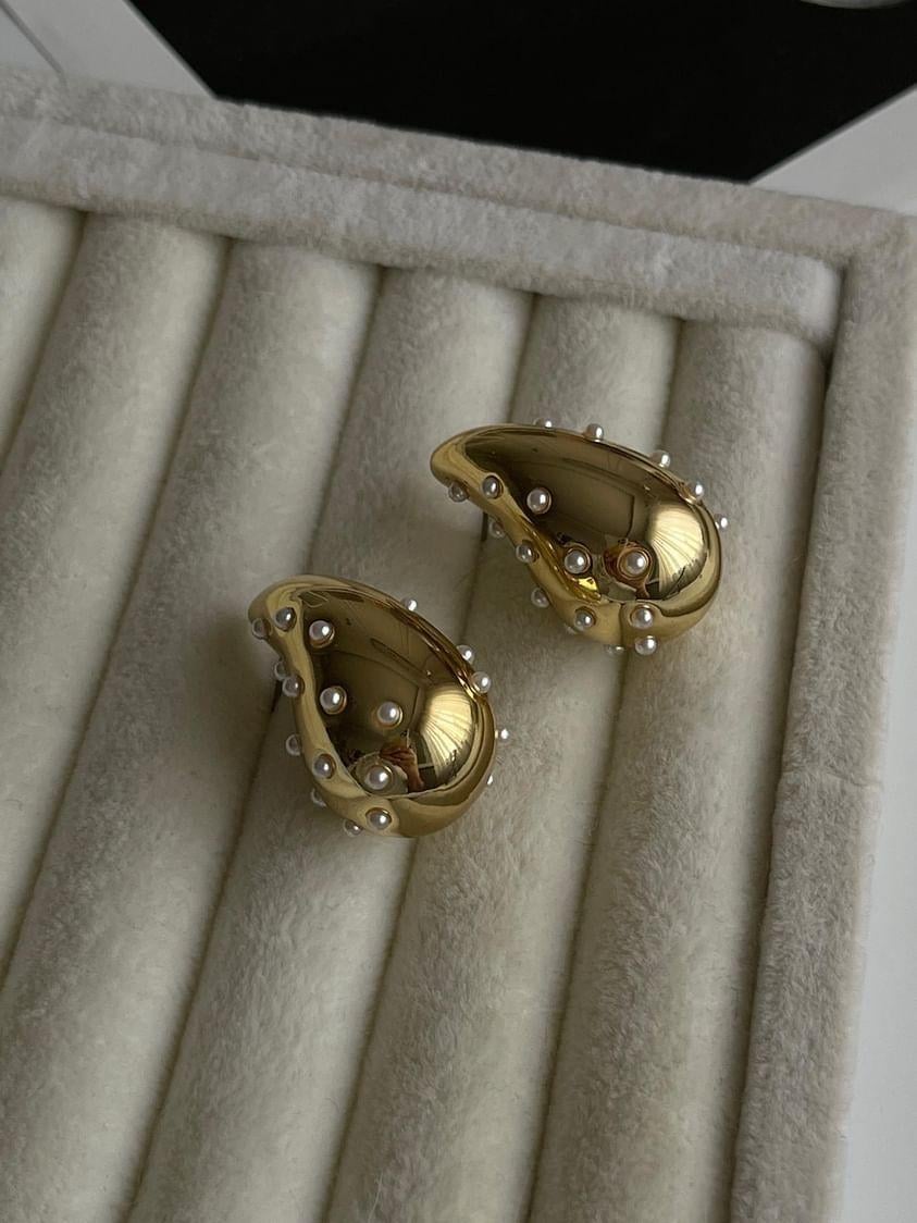 Damla İncili Küpe (3 Cm)
