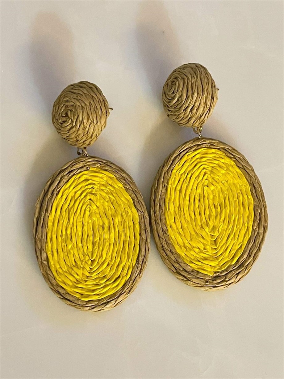 İthal Hasır Küpe (7 Cm)