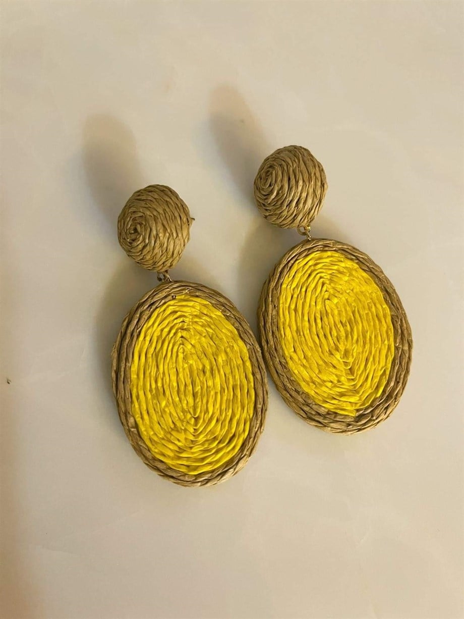 İthal Hasır Küpe (7 Cm)
