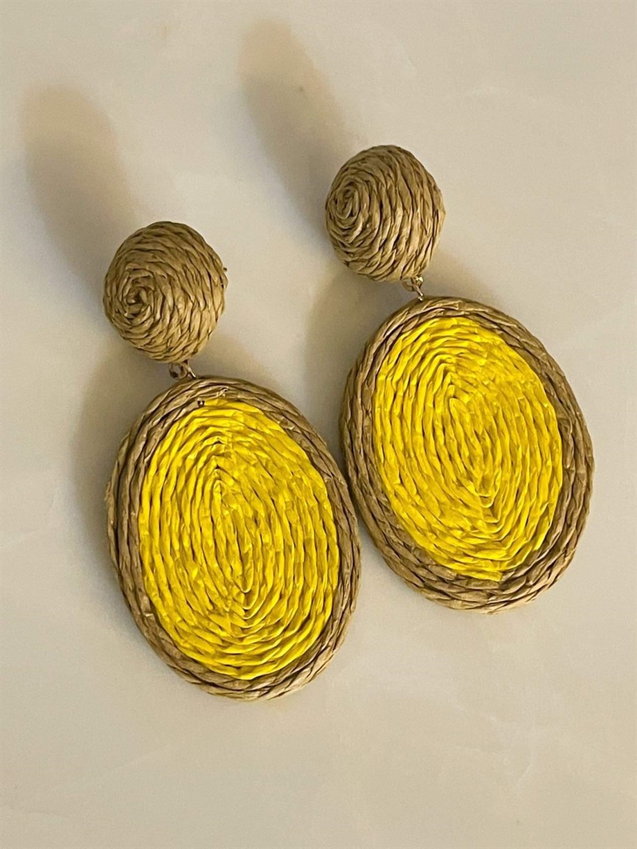 İthal Hasır Küpe (7 Cm)