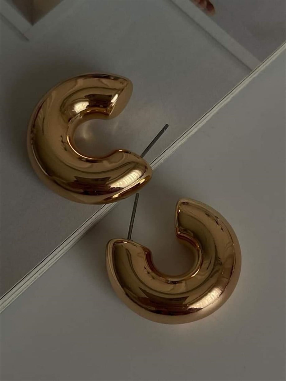 Özel Kaplama Bodur İçi Boş Küpe (2.80 Cm)