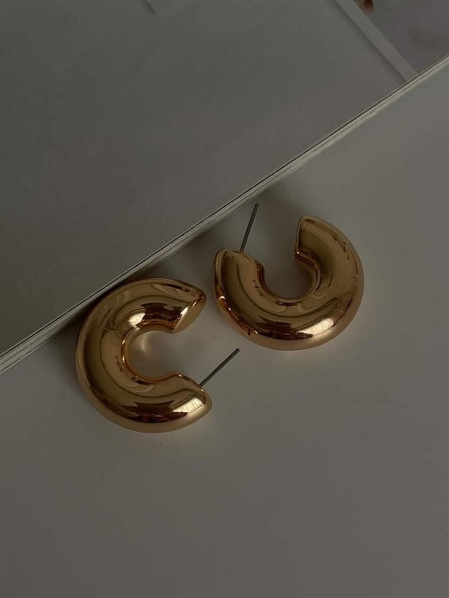 Özel Kaplama Bodur İçi Boş Küpe (2.80 Cm)