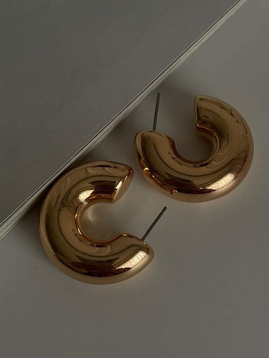 Özel Kaplama Bodur İçi Boş Küpe (2.80 Cm)