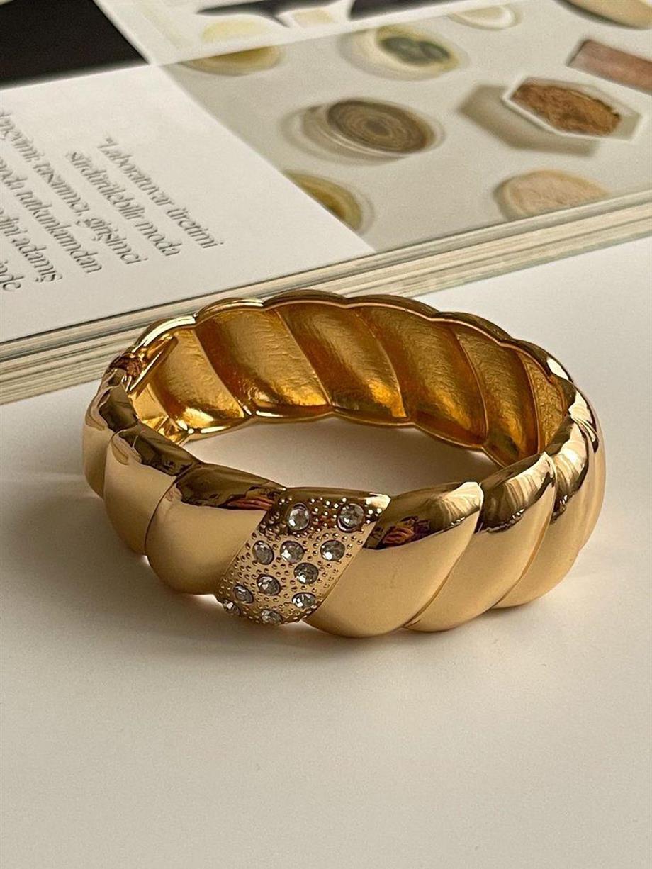 Özel Kaplama Gold Kelepçe Bileklik 