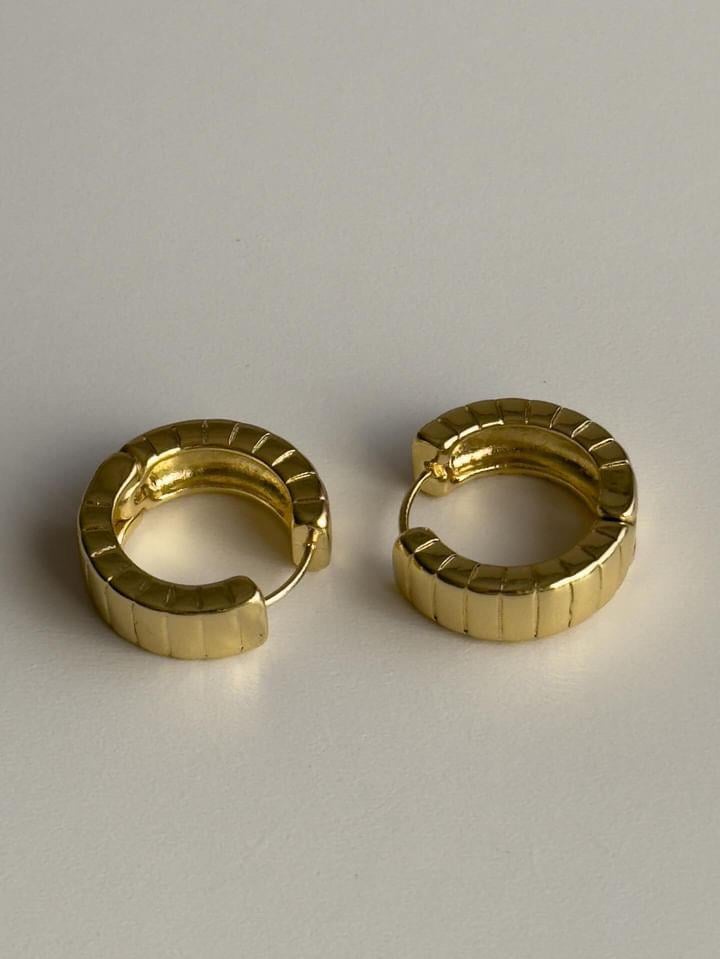 Özel Kaplama Gold Midye Vip Küpe (2 Cm)