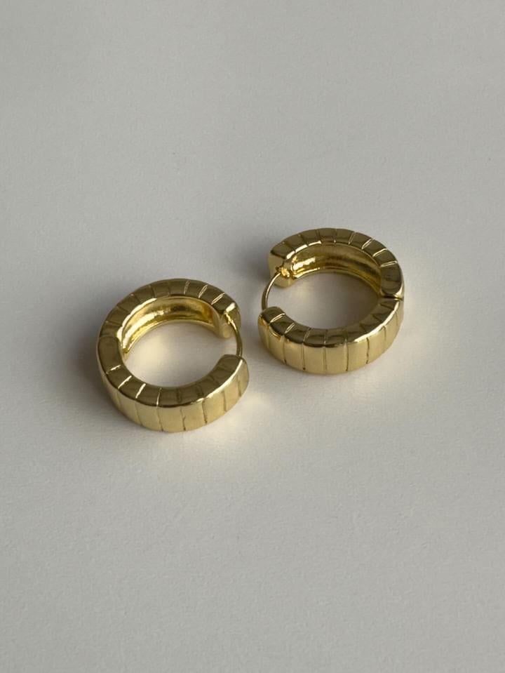 Özel Kaplama Gold Midye Vip Küpe (2 Cm)