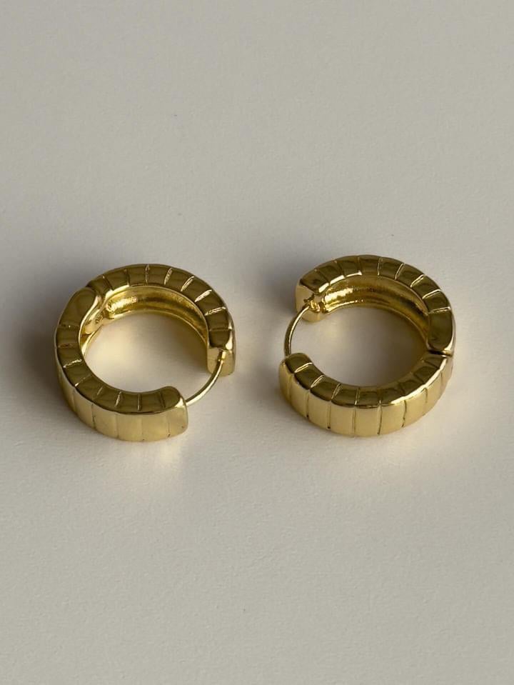 Özel Kaplama Gold Midye Vip Küpe (2 Cm)