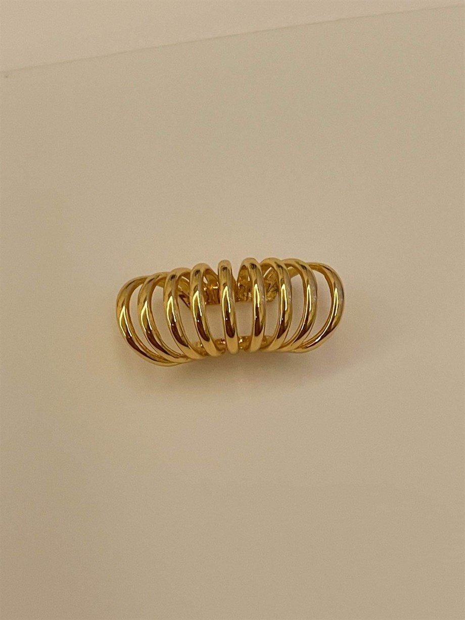 Özel Kaplama Gold Tekli Ear Cuff Küpe (2.5 Cm)