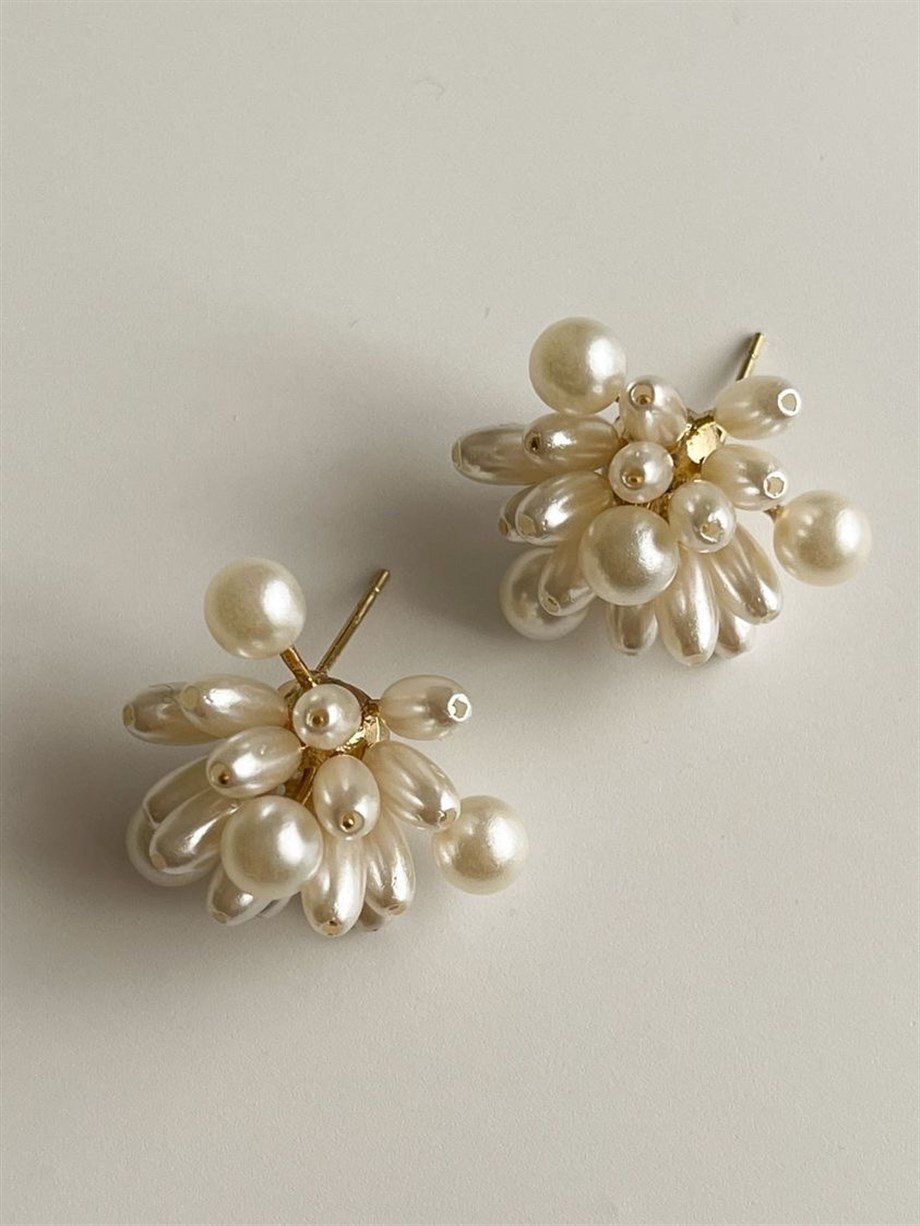 Özel Kaplama İncili Küpe (2 Cm)