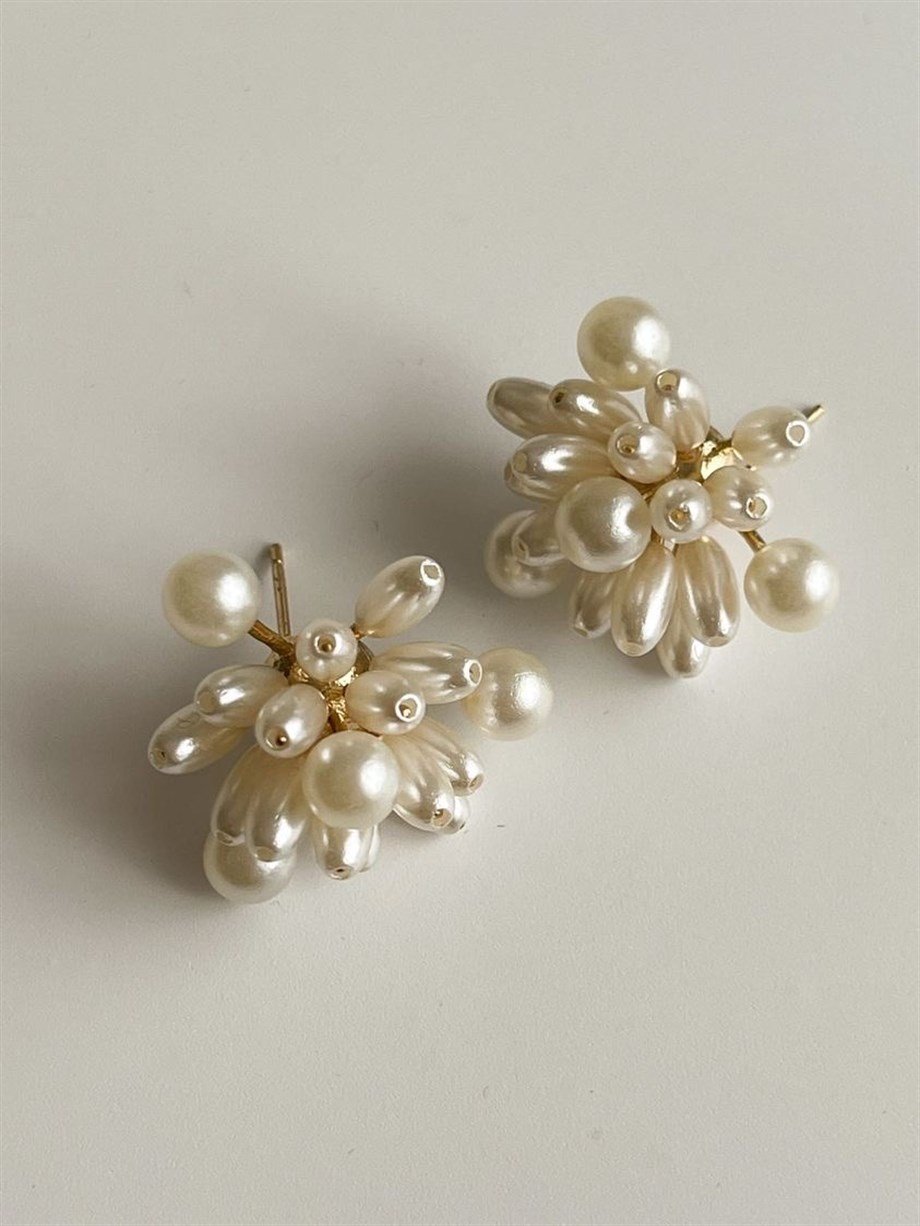 Özel Kaplama İncili Küpe (2 Cm)