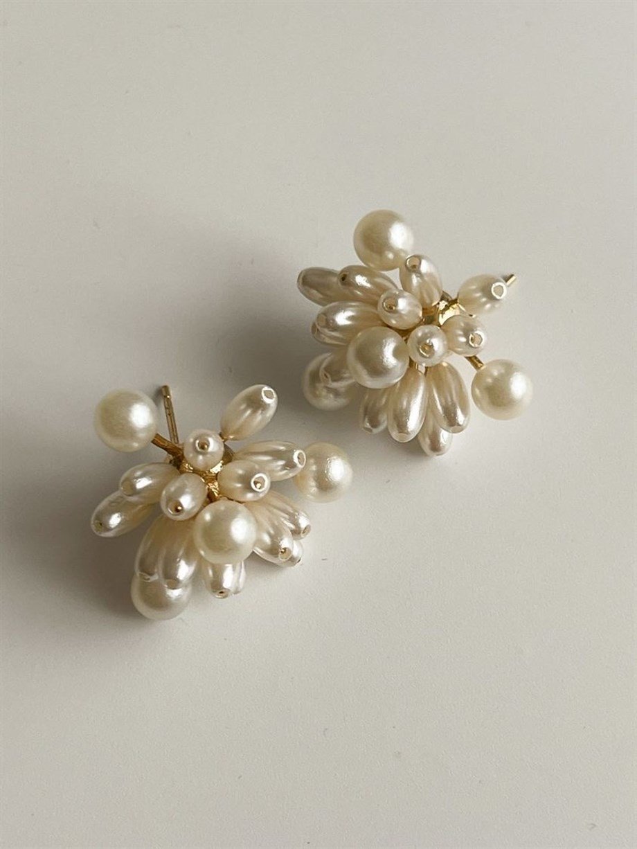 Özel Kaplama İncili Küpe (2 Cm)