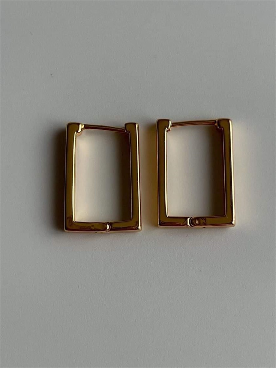 Özel Kaplama Kare Küpe (2 Cm)