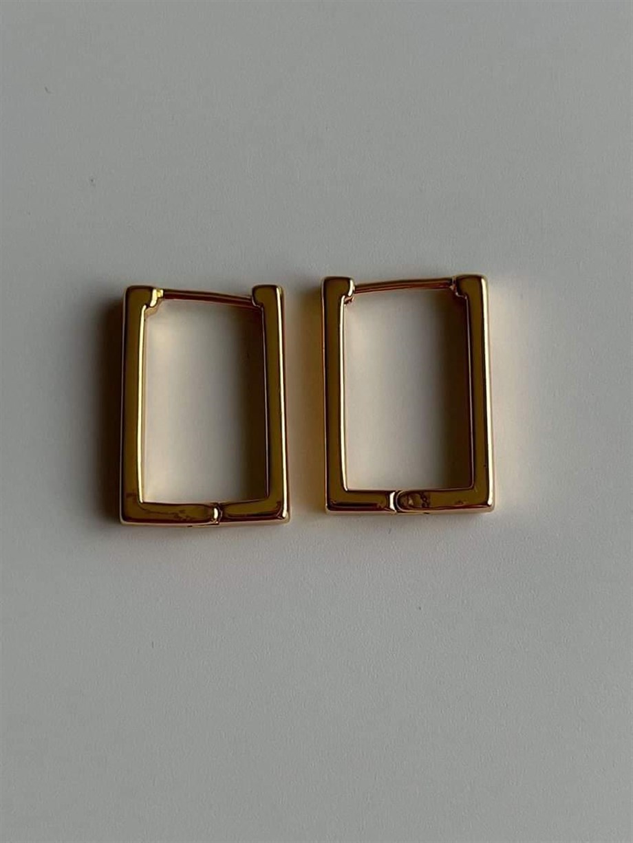 Özel Kaplama Kare Küpe (2 Cm)