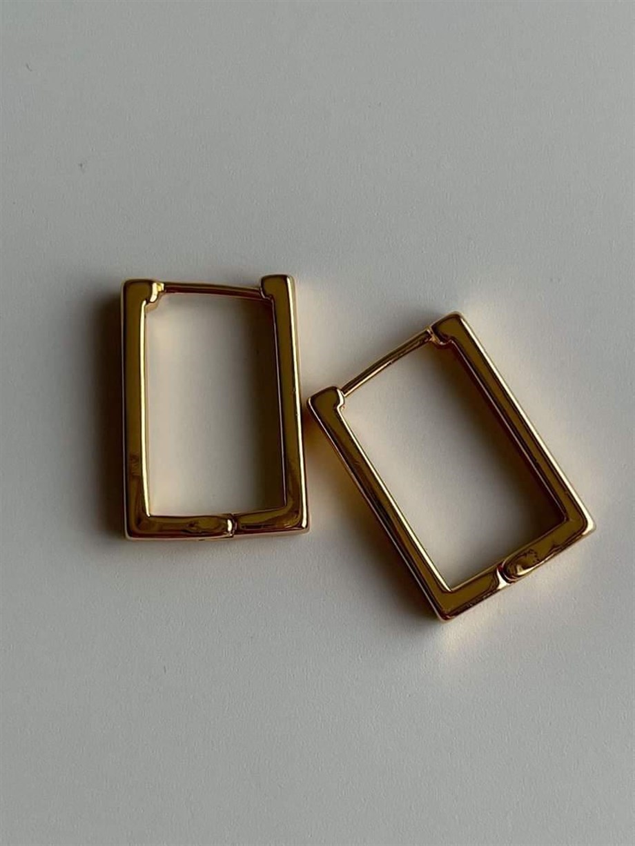 Özel Kaplama Kare Küpe (2 Cm)