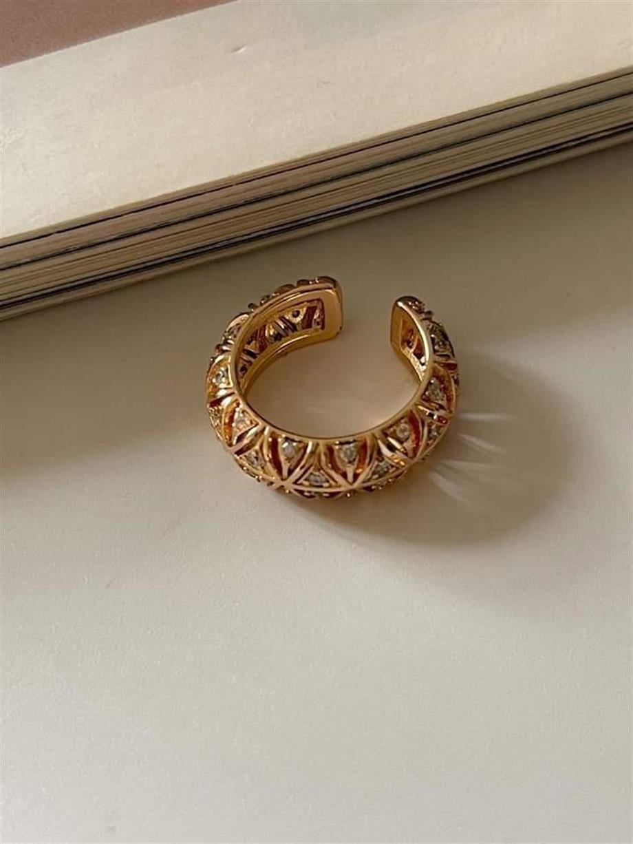 Özel Kaplama Taşlı Tek Ear Cuff Küpe 