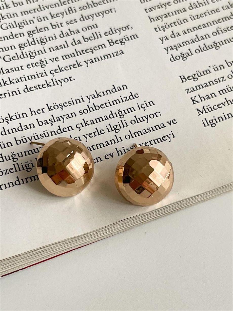 Özel Kaplama Xuping Gold Topçuk Küpe (1.10 Cm)