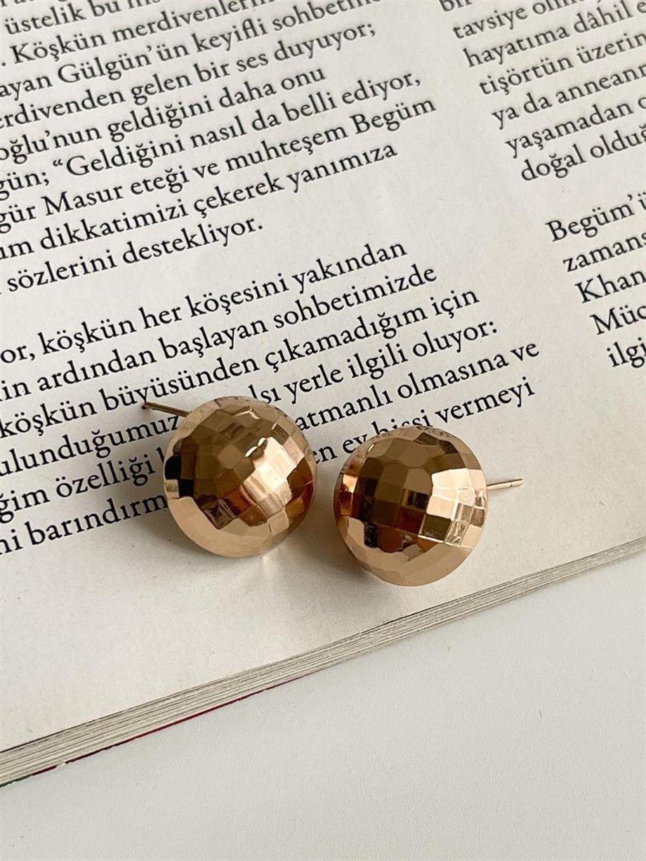 Özel Kaplama Xuping Gold Topçuk Küpe (1.10 Cm)