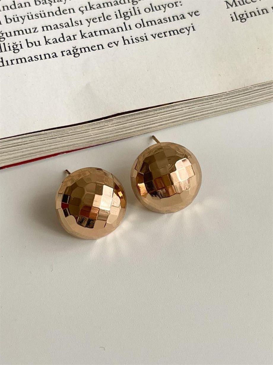 Özel Kaplama Xuping Gold Topçuk Küpe (1.10 Cm)