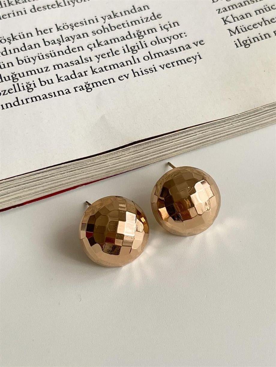 Özel Kaplama Xuping Gold Topçuk Küpe (1.10 Cm)