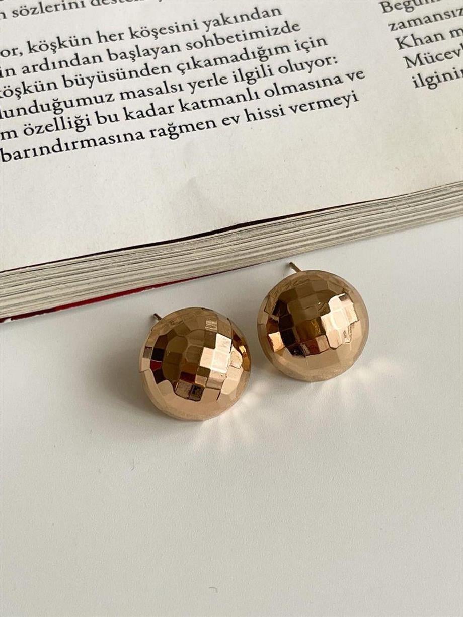 Özel Kaplama Xuping Gold Topçuk Küpe (1.10 Cm)