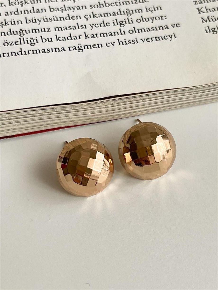 Özel Kaplama Xuping Gold Topçuk Küpe (1.10 Cm)