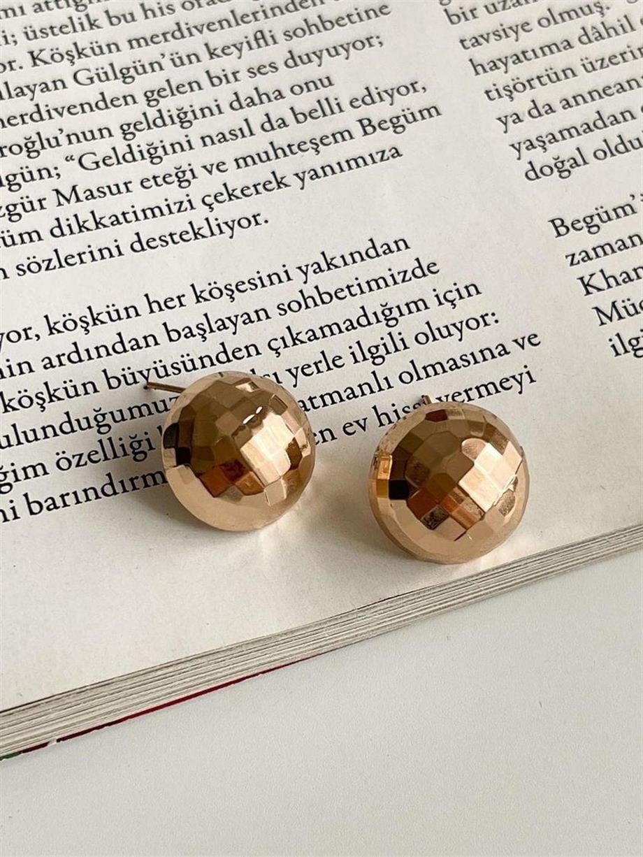 Özel Kaplama Xuping Gold Topçuk Küpe (1.10 Cm)