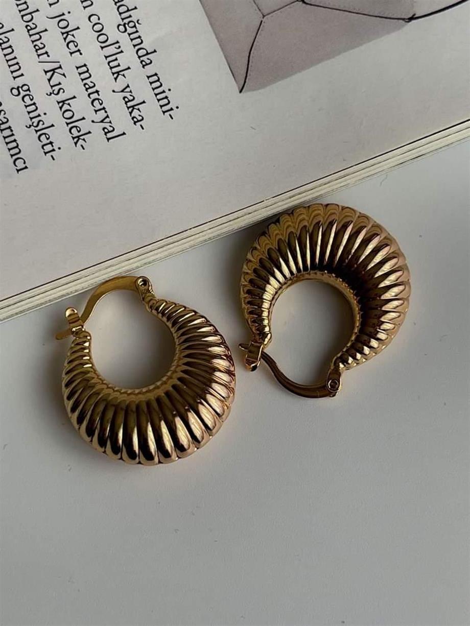 Özel Kaplama Xuping Küçük Midye Küpe (2.5 Cm)