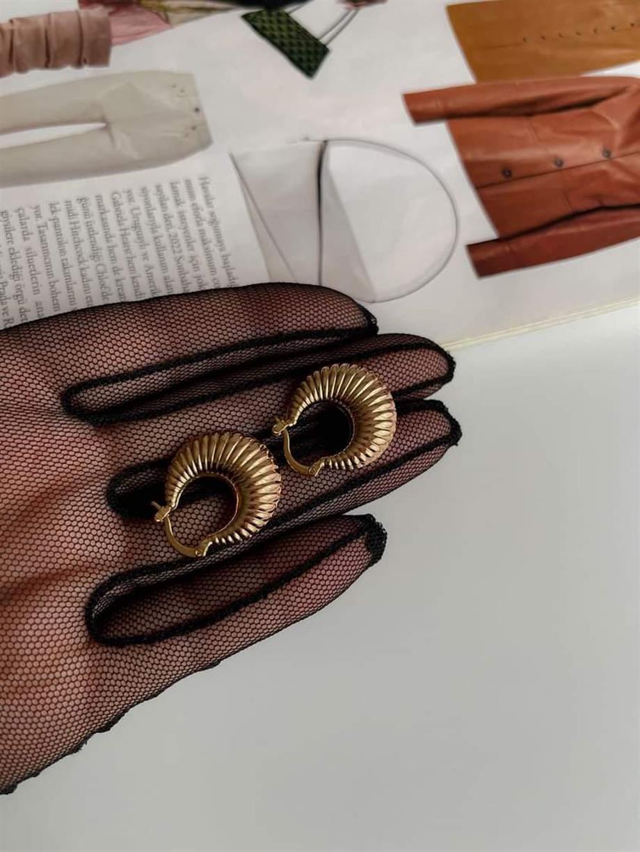 Özel Kaplama Xuping Küçük Midye Küpe (2.5 Cm)