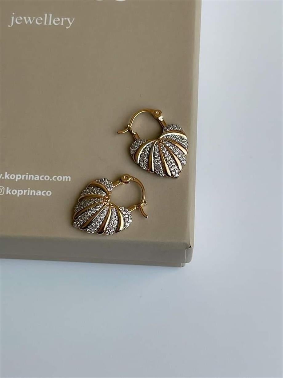 Özel Kaplama Xuping Vintage Zirkon Taşlı Küpe (2 Cm)