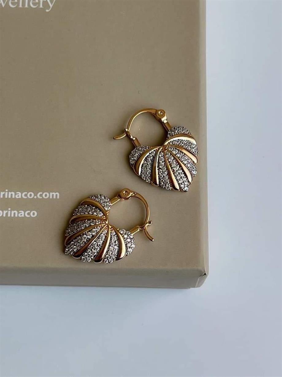 Özel Kaplama Xuping Vintage Zirkon Taşlı Küpe (2 Cm)