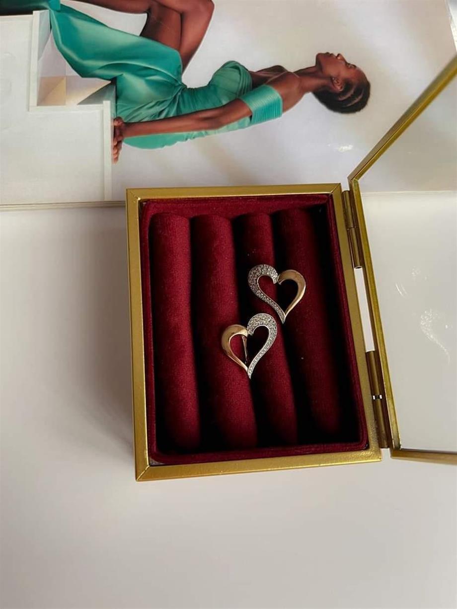 Özel Kaplama Xuping Zirkon Taşlı Kalp Küpe (1.80 Cm)