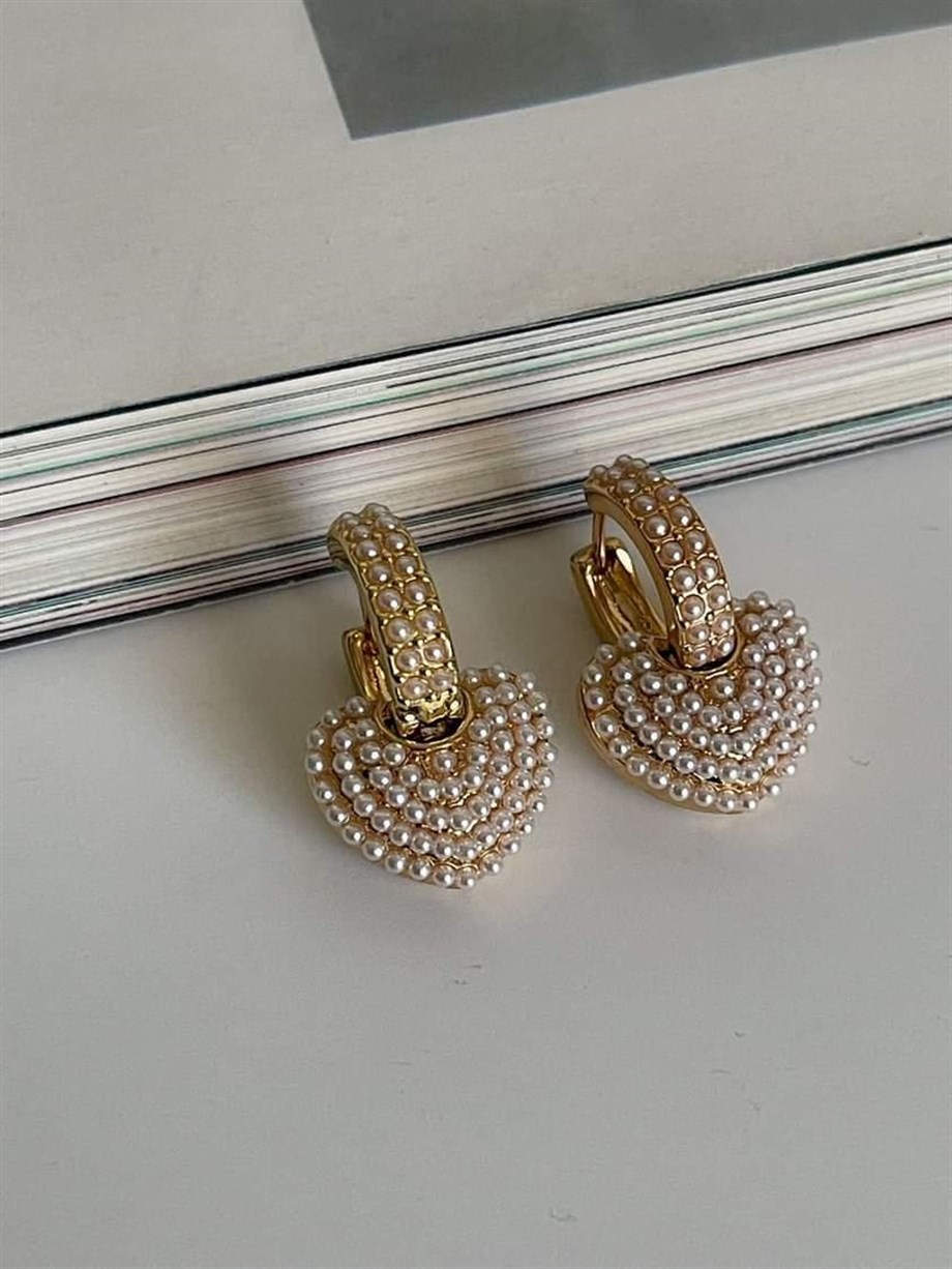 Özel Seri İncili Vip Küpe (2.40 Cm)