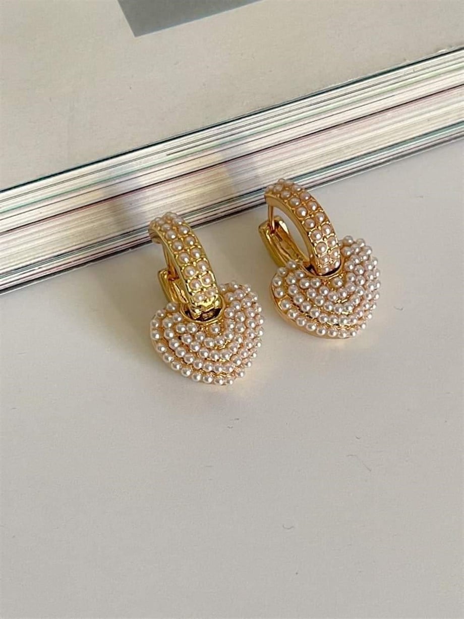 Özel Seri İncili Vip Küpe (2.40 Cm)