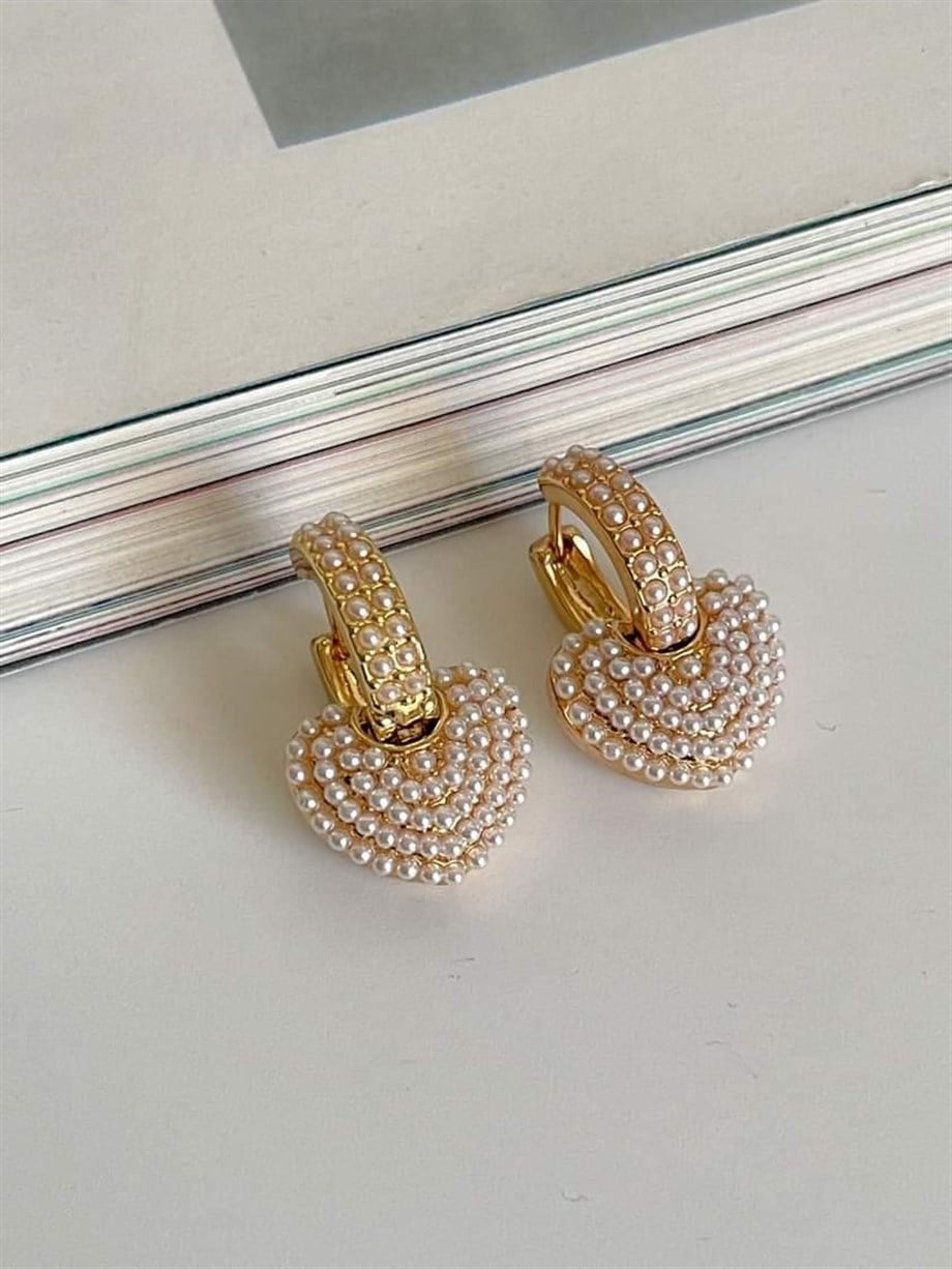 Özel Seri İncili Vip Küpe (2.40 Cm)