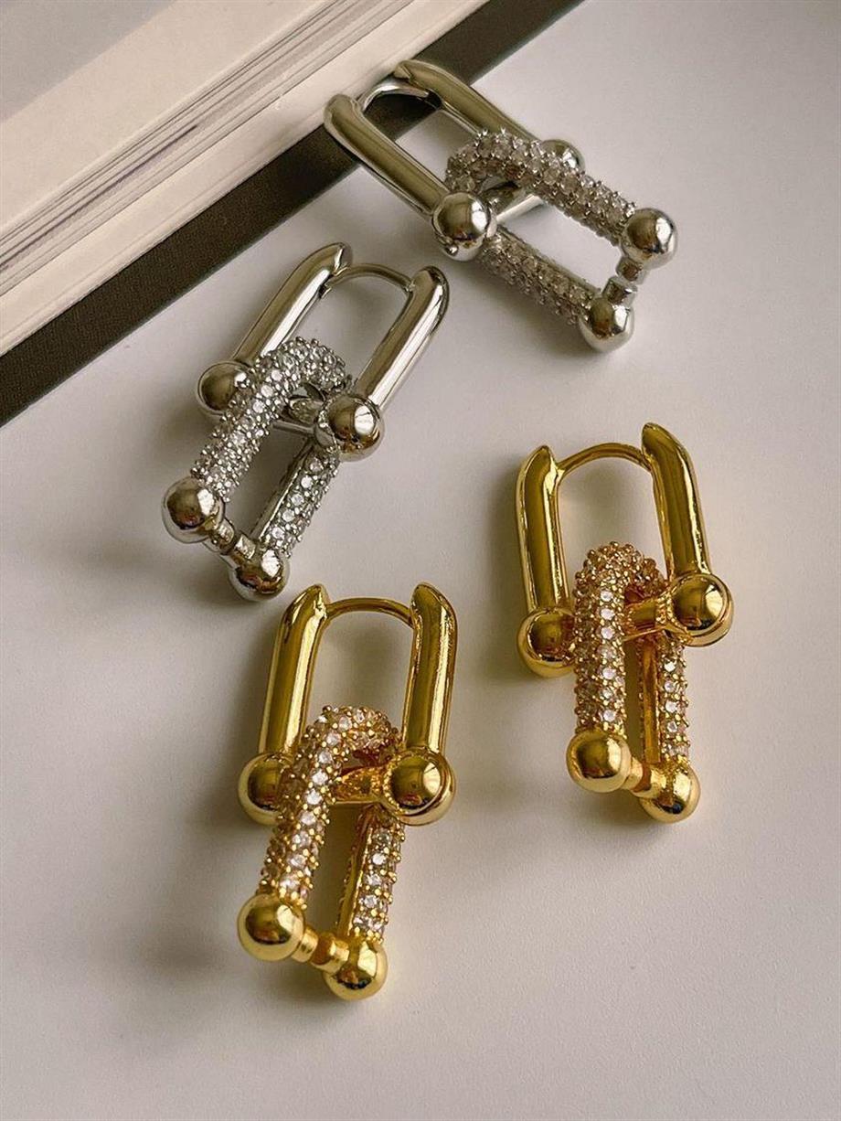 Özel Seri Kaplama Vip Gümüş Renk Taşlı Tiffany Küpe (3 Cm)