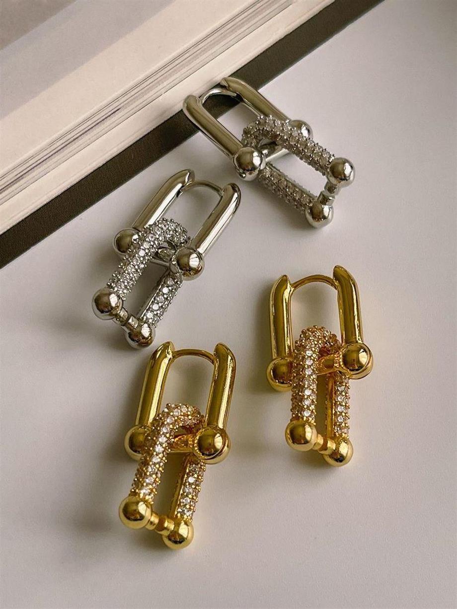 Özel Seri Kaplama Vip Gümüş Renk Taşlı Tiffany Küpe (3 Cm)