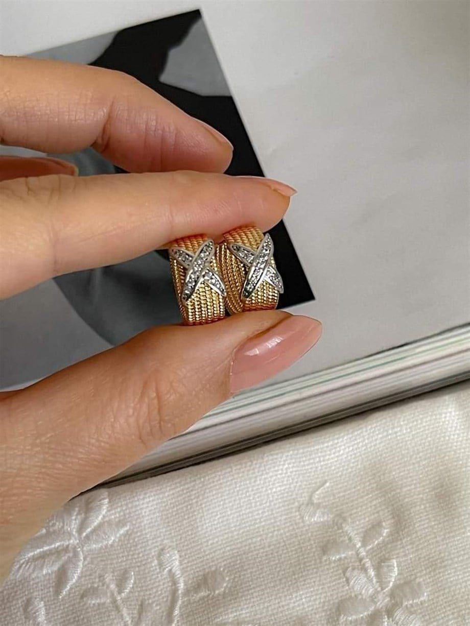 Özel Seri Vip Hasır Halka Küpe (1.80 Cm)