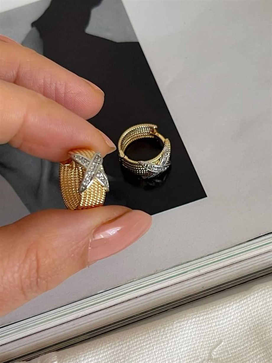 Özel Seri Vip Hasır Halka Küpe (1.80 Cm)