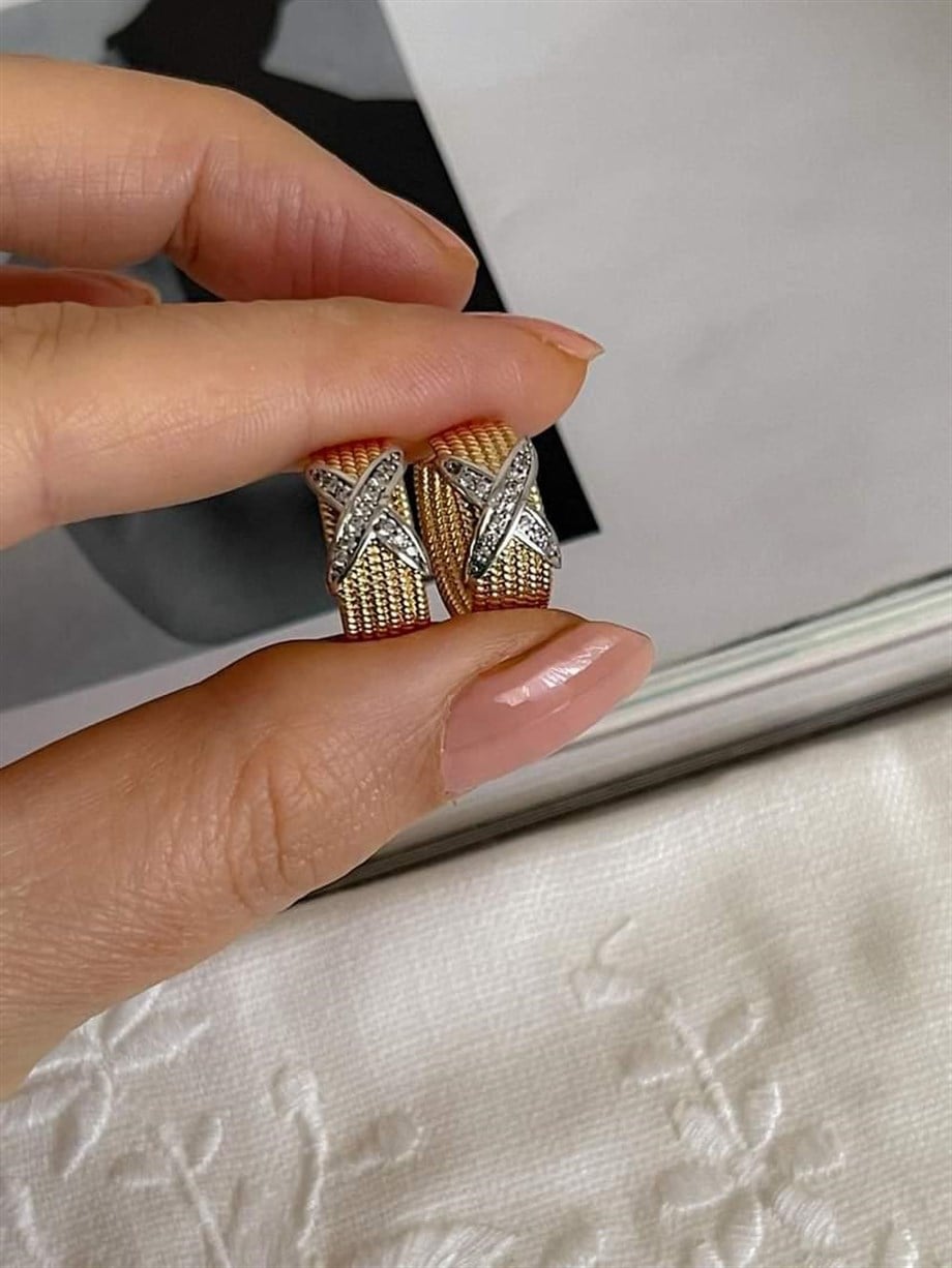 Özel Seri Vip Hasır Halka Küpe (1.80 Cm)