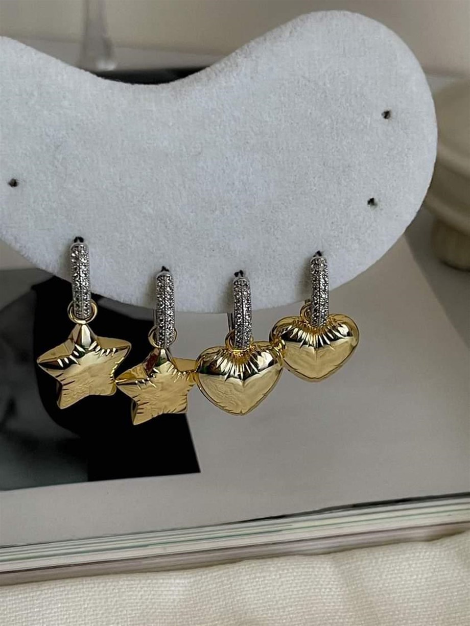 Özel Seri Vip Yıldız Küpe (3 Cm)