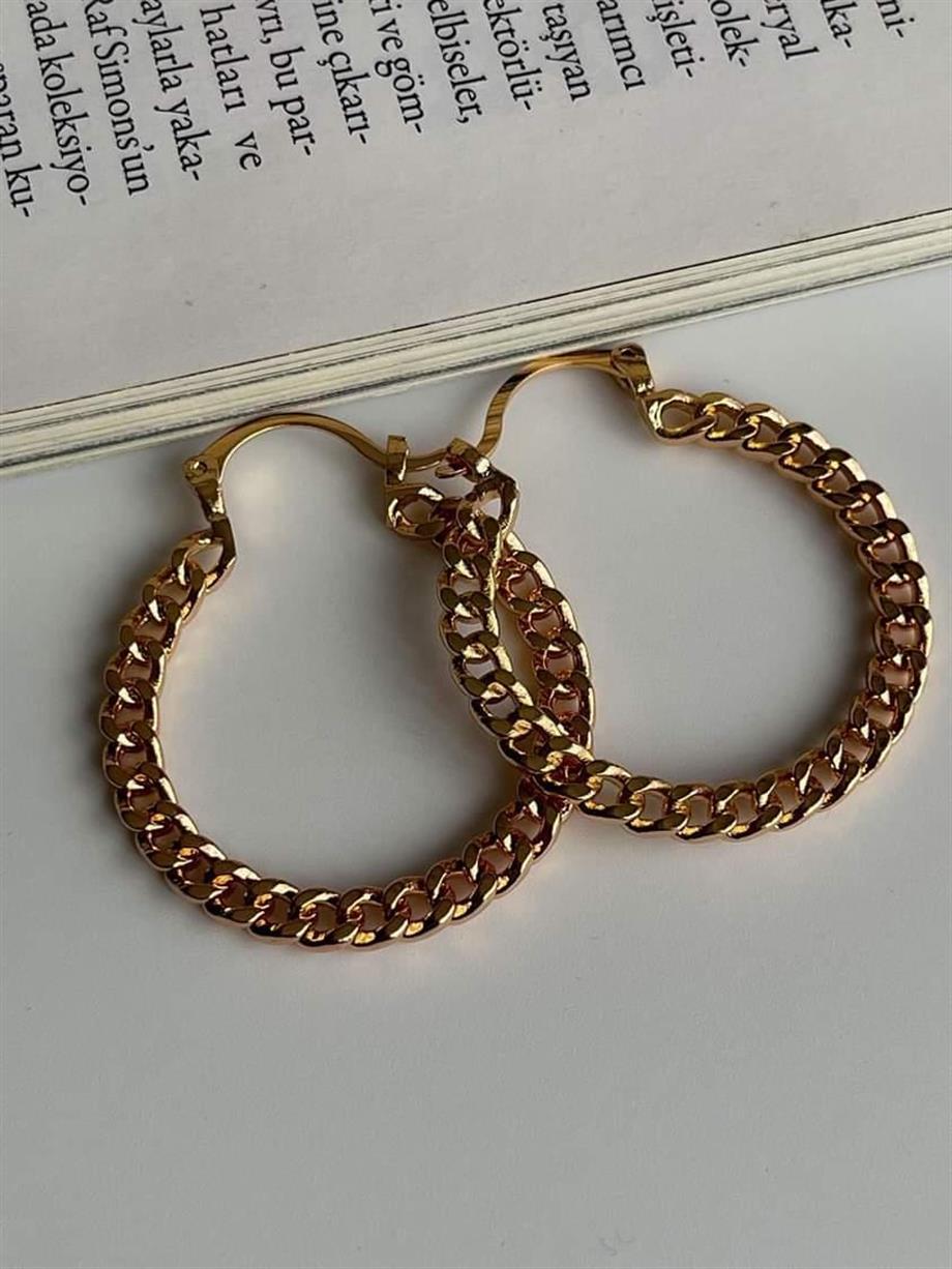 Özel Xuping Zincir Halka Küpe (4 Cm)