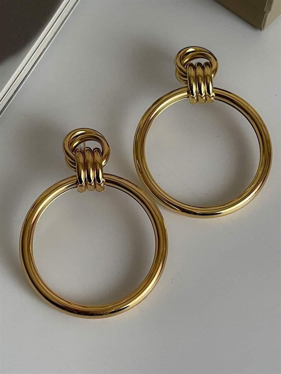 Vintage Halka Küpe (6 Cm)