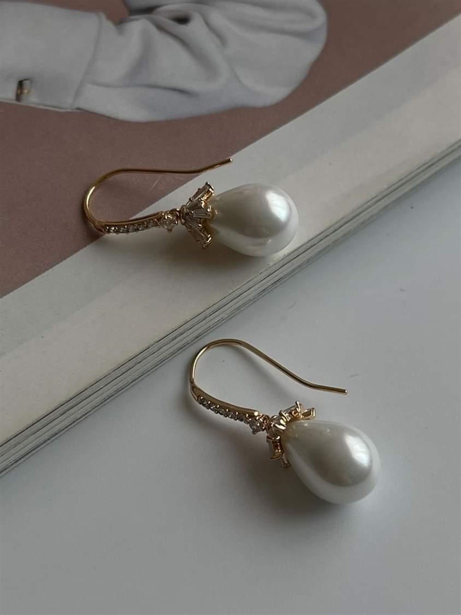 Xuping Özel Kaplama Damla İncili Küpe (2.90 Cm)