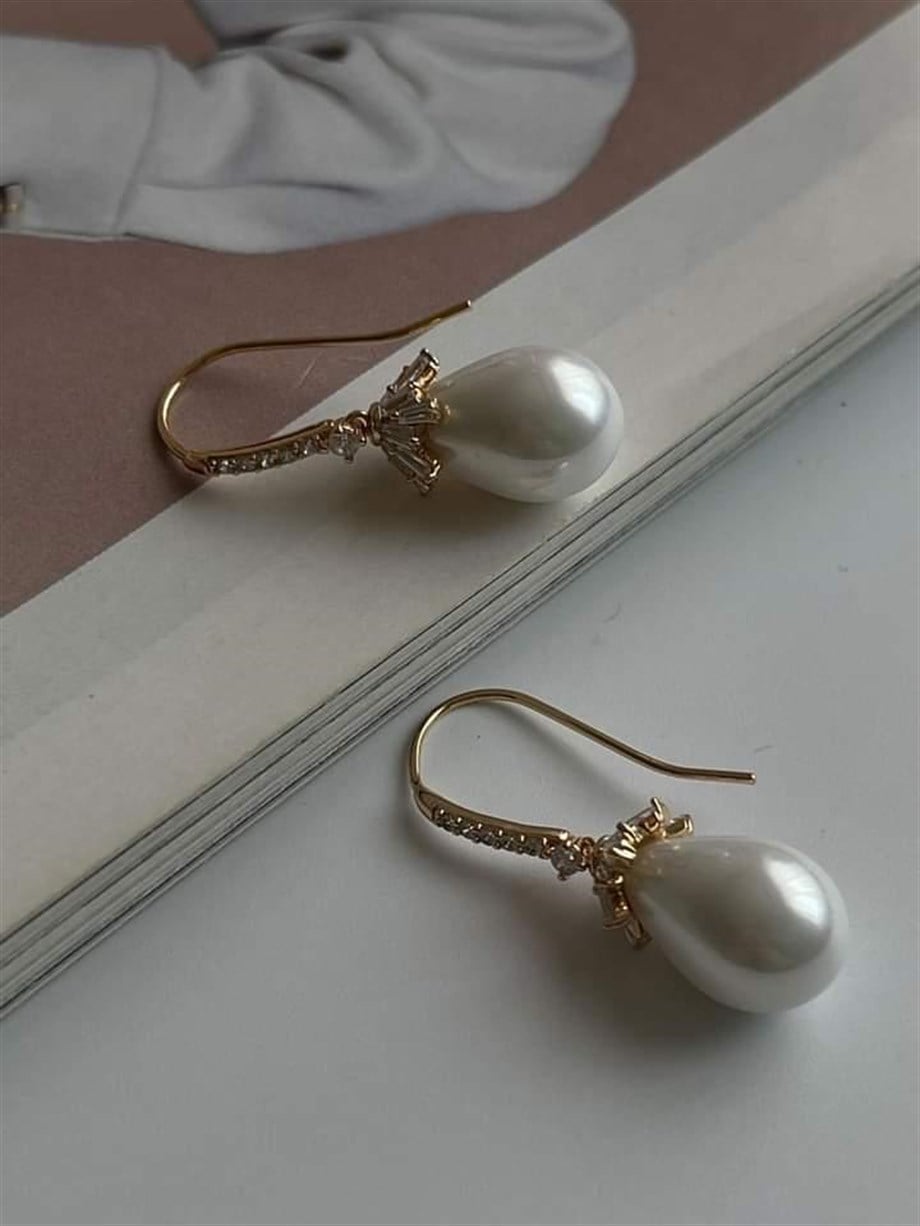 Xuping Özel Kaplama Damla İncili Küpe (2.90 Cm)