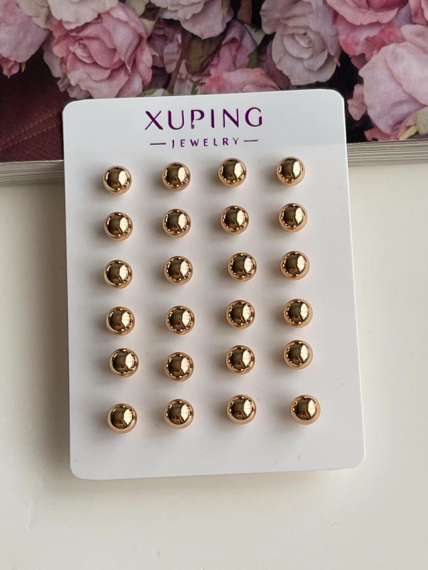 Xuping Topçuklu Gold Tekli İstediğin Kadar Al Tak Küpesi 
