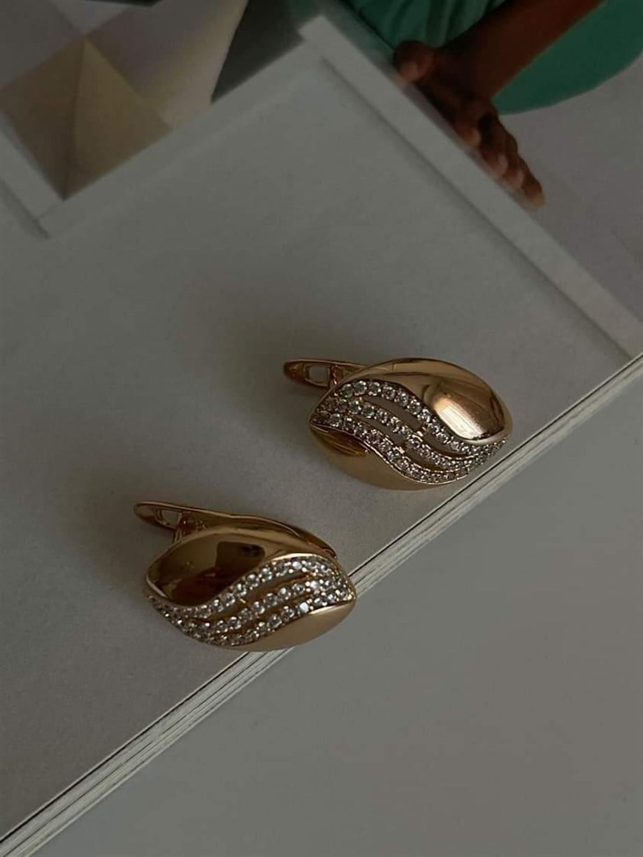 Xuping Zirkon Taşlı Küpe (1.5 Cm)